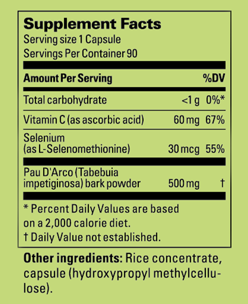 Supplement Label
